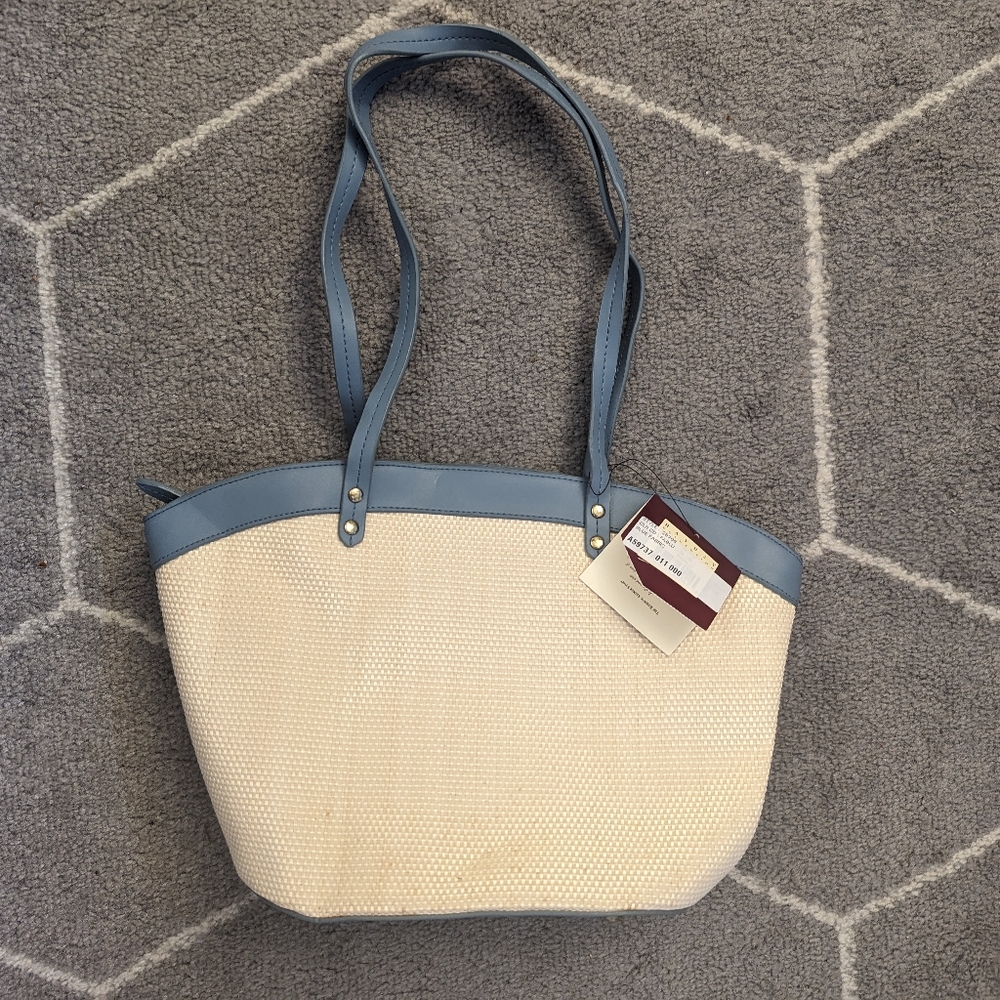 Etienne Aigner Woven Tote Bag